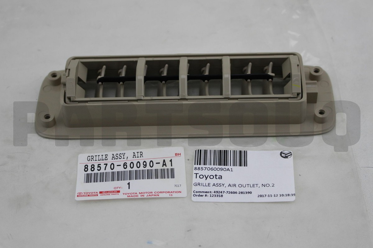 Cửa gió giàn lạnh sau Land FZJ100 2003 Mã phụ tùng 8857060090A1-8857060090B1