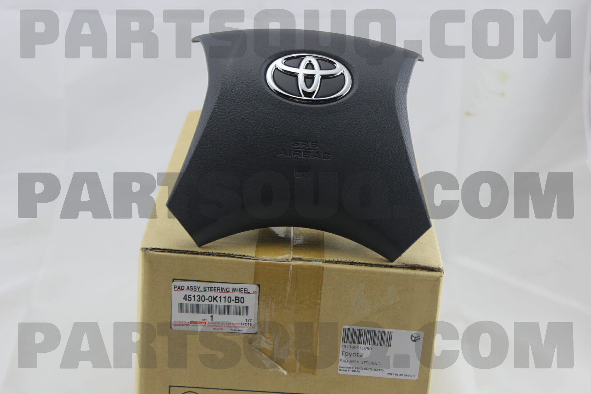 Phím còi Hilux 2012-2014 (Liền túi khí) (Túi khí vô lăng) Mã phụ tùng 451300k111c0