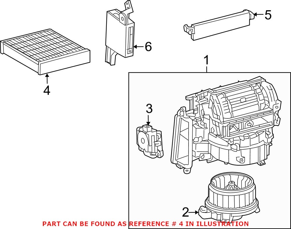 Lọc gió điều hòa Lexus RX350 (Lọc khí giàn lạnh RX350) Mã phụ tùng 8713950100