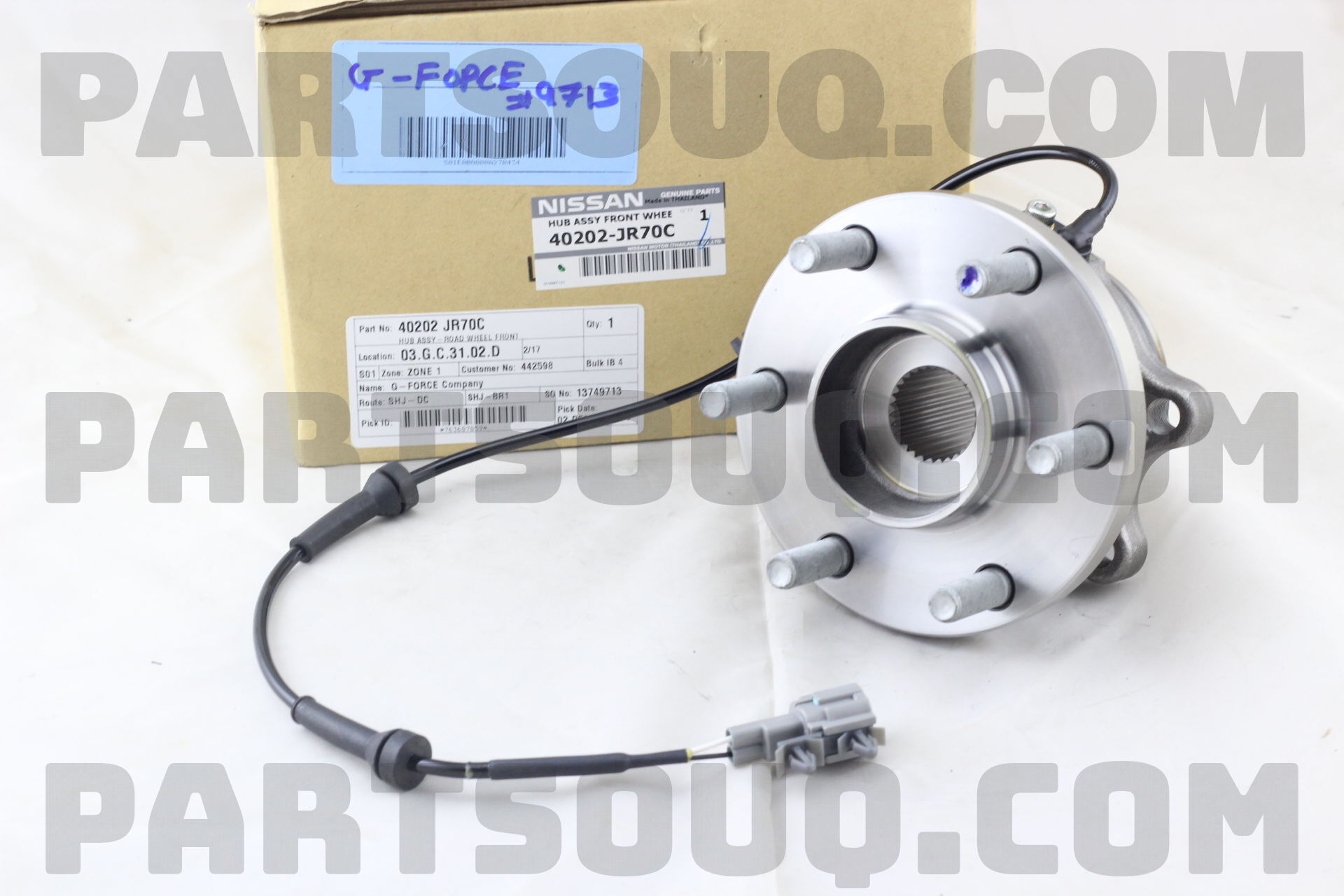 Bi moay ơ trước Nissan Navara (Bạc đạn bánh trước Navara) Mã phụ tùng 40202jr70c