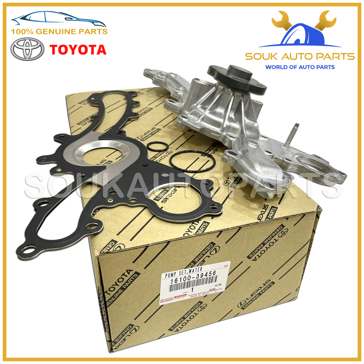 Bơm nước Camry 3.5 2007-2010 Mã phụ tùng 1610039456