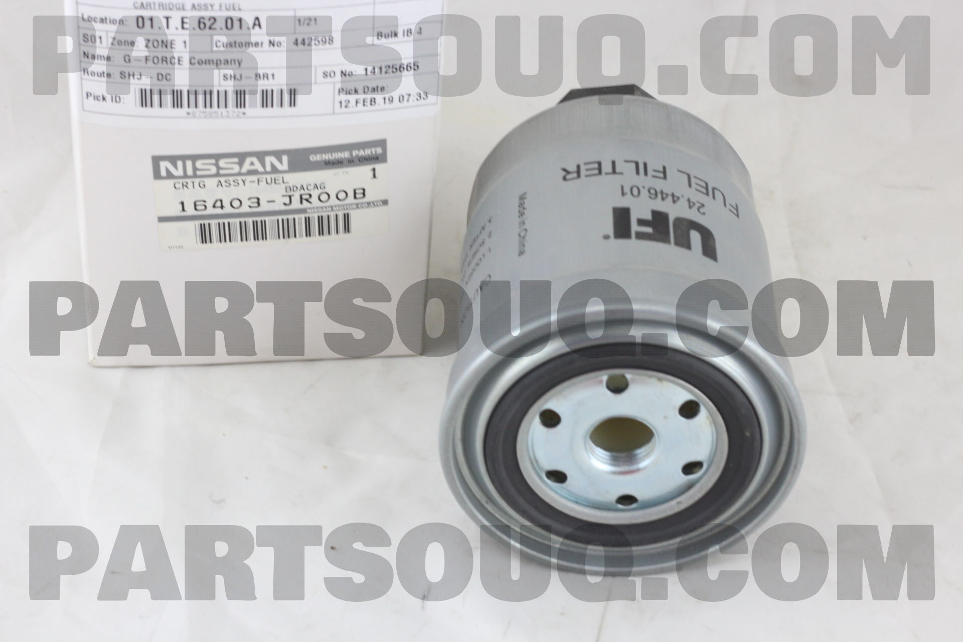 Lọc nhiên liệu tinh Navara Mã phụ tùng 16403jr00b