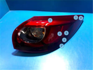 Đèn hậu ngoài Mazda CX5 2016 (Đèn lái sau CX5) Mã phụ tùng K07051150C