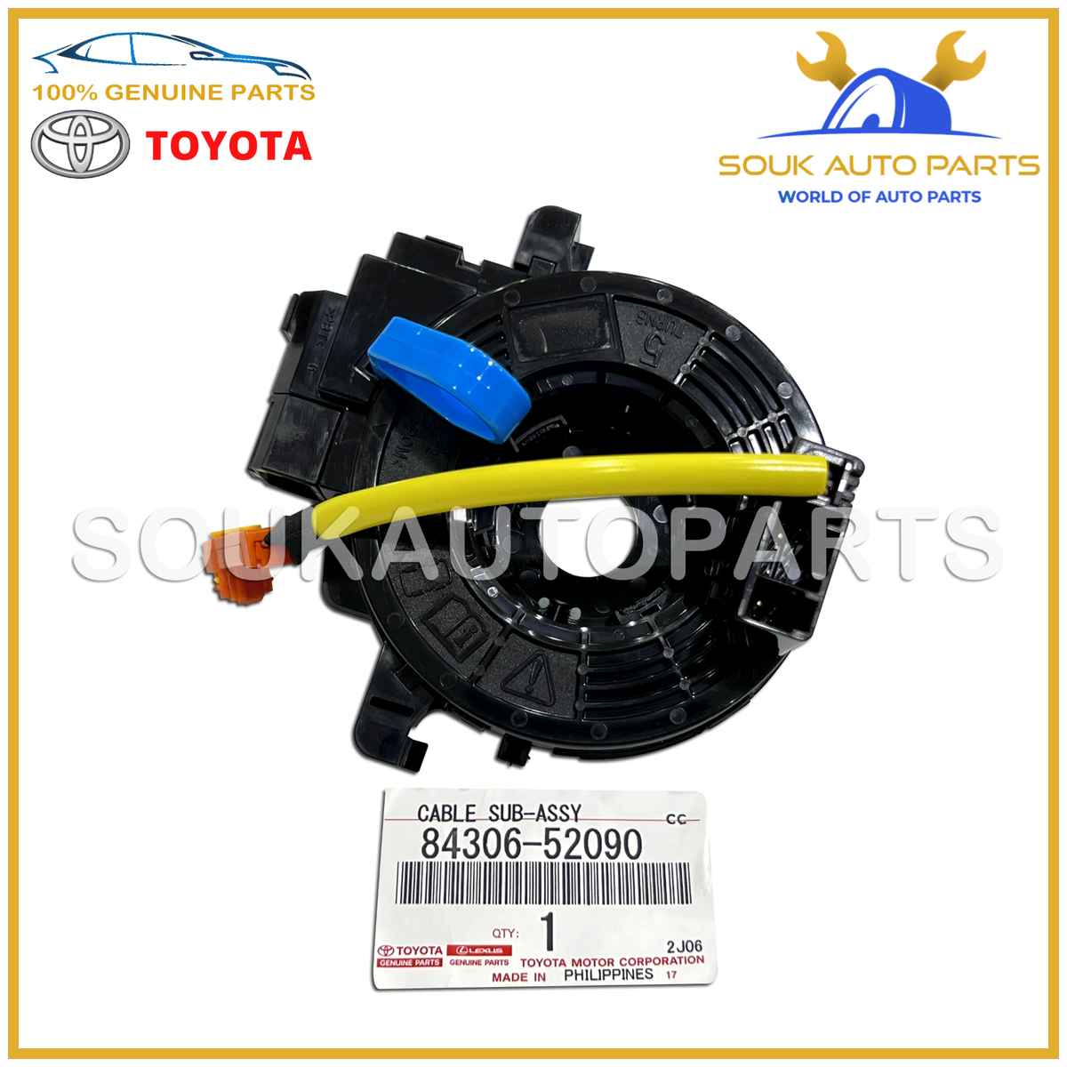 Cáp còi Hilux 2010 (Cuộn điện còi Hilux 2010) Mã phụ tùng 8430652090