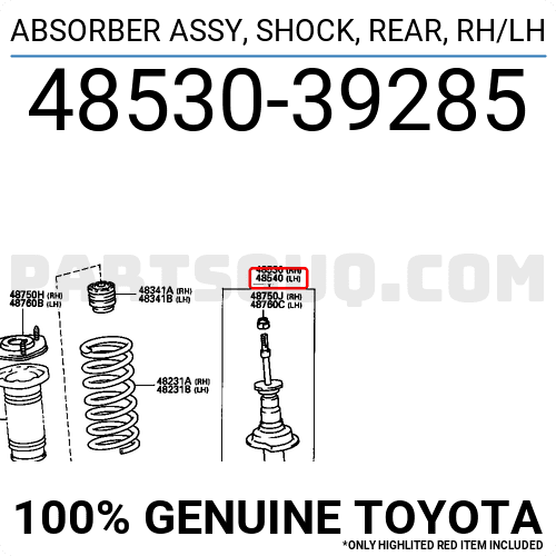 Phuộc nhún sau Crown 3.0 1995 JZS155 (Giảm xóc sau Crown 3.0) Mã phụ tùng 4853039296
