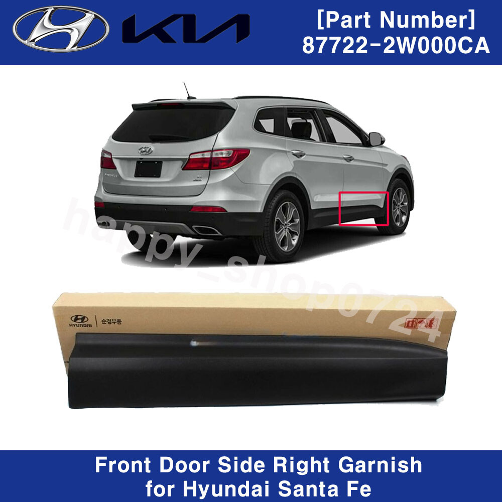 Nẹp cánh cửa trước Santafe 2012 Mã phụ tùng 877222w000