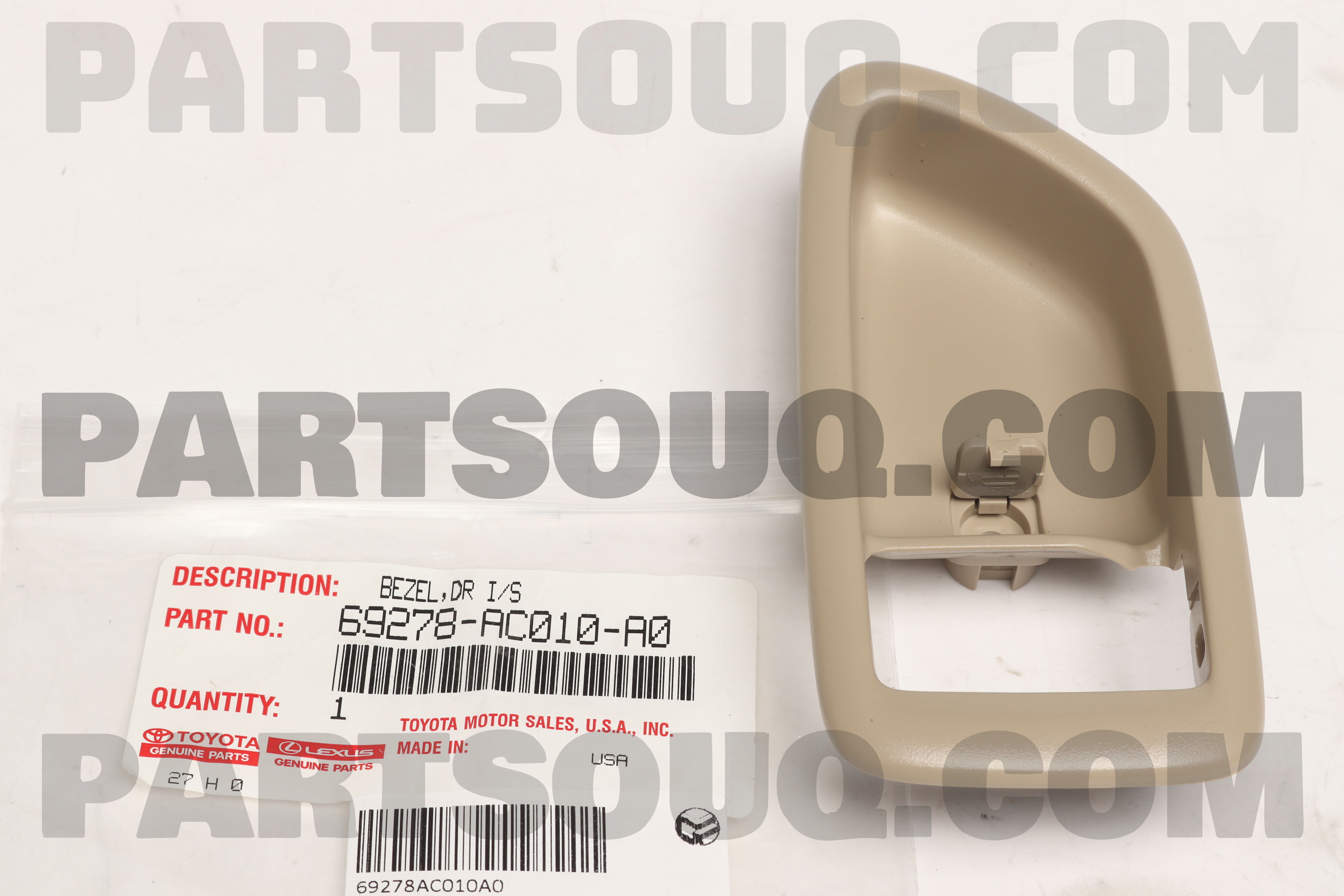 Ốp tay mở cửa trước trong Avalon 2003 Mã phụ tùng 69278AC010A0