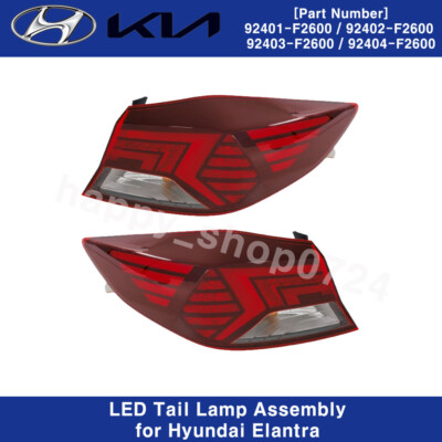 Đèn hậu ngoài Elantra 2019 (Đèn lái sau Elantra) Mã phụ tùng 92401F2600-92402F2600