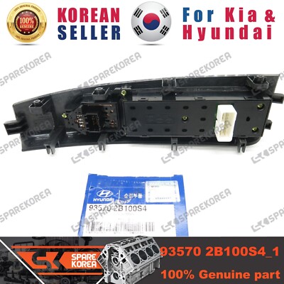 Công tắc lên xuống kính tổng Santafe 2006-2009 Mã phụ tùng 935702B100S4
