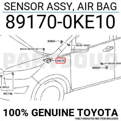 Hộp điều khiển túi khí trung tâm Innova 2018 Mã phụ tùng 891700KE10