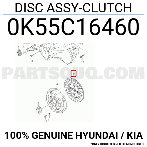 Lá côn Carnival (Đĩa côn Carnival) Mã phụ tùng 0K55C16460B