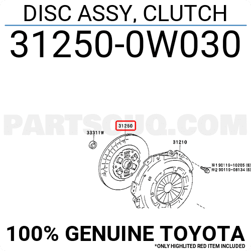 Lá côn Land FZJ100 (Đĩa côn Land FZJ100) Mã phụ tùng 312500W031-312500W030