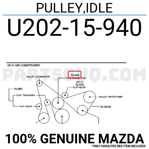 Bi tỳ curoa tổng Mazda BT50 Mã phụ tùng U20215940