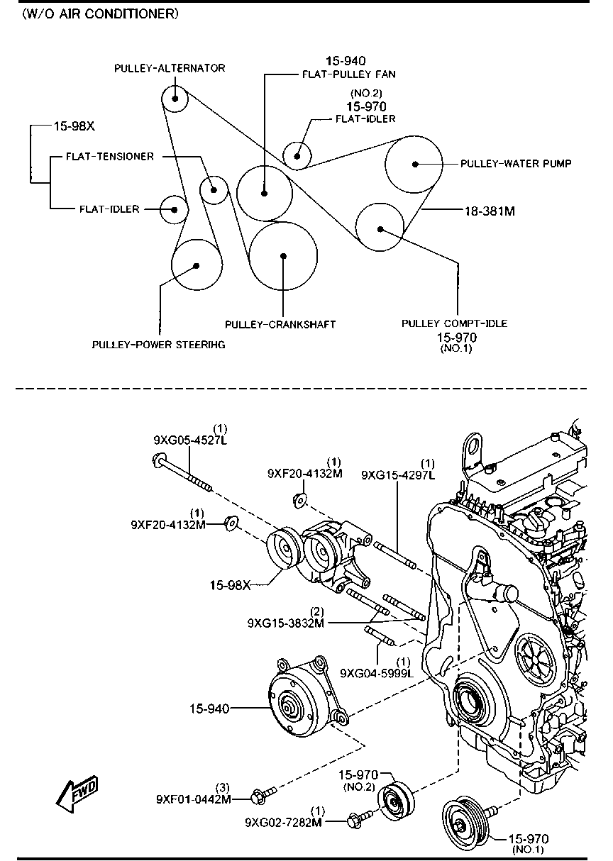 Bi tỳ curoa tổng Mazda BT50 Mã phụ tùng U20215940