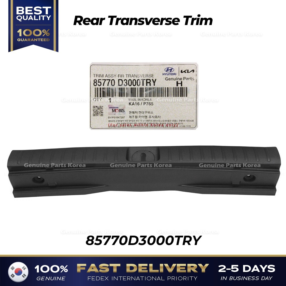 Táp ly hông sau trong Tucson 2010 Mã phụ tùng 857302S0009P