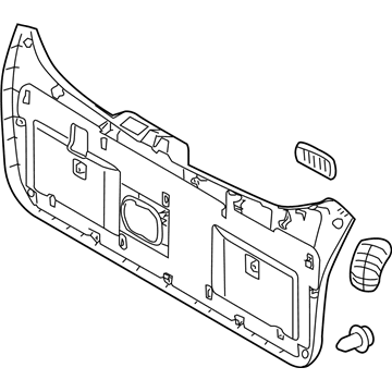 Táp ly cửa hậu Hyundai Tucson 2010-2014 Mã phụ tùng 817502S0009P