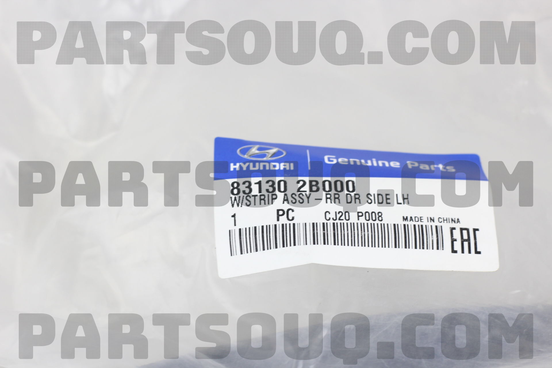Gioăng cánh cửa sau Santafe New (Ron cánh cửa sau Santafe) Mã phụ tùng 831302B000