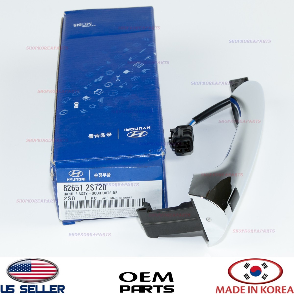 Tay mở cửa ngoài Tucson 2010 smartkey Mã phụ tùng 826512S720