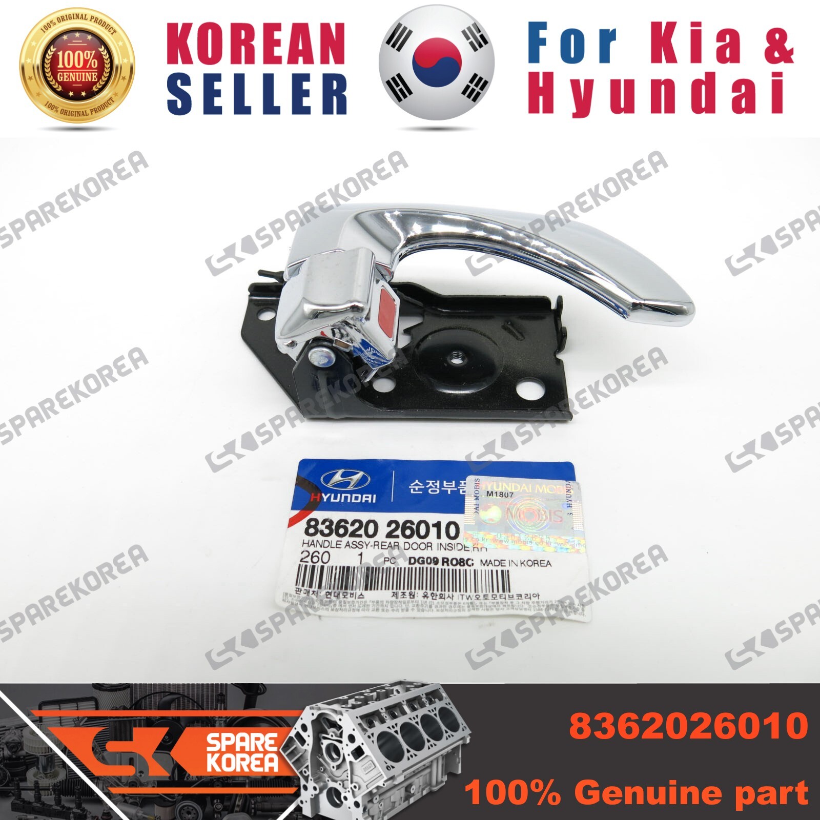 Tay mở cửa sau trong Santafe Gold Mã phụ tùng 8362026010
