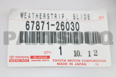 Gioăng cao su cách âm cánh cửa Camry 2.4-3.0 (Ron cánh cửa Camry) Mã phụ tùng 6787106030