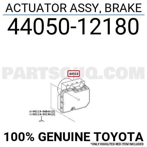 Cụm điều khiển phanh Corolla 2008 Mã phụ tùng 4405012180