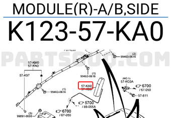 Túi khí ghế trước CX5 2019 Mã phụ tùng K12357KA0