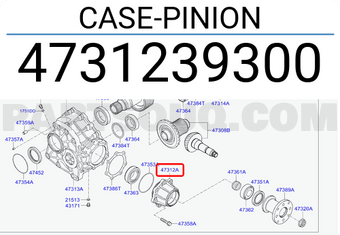 Vỏ hộp số phụ Santafe 2.7 2006-2009 Mã phụ tùng 4731339300