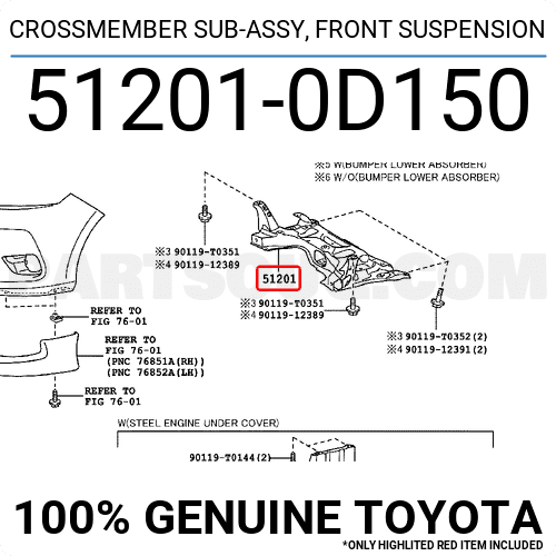 Giá đỡ động cơ Vios 2007-2015 (Giá đỡ máy Vios) Mã phụ tùng 512010D150