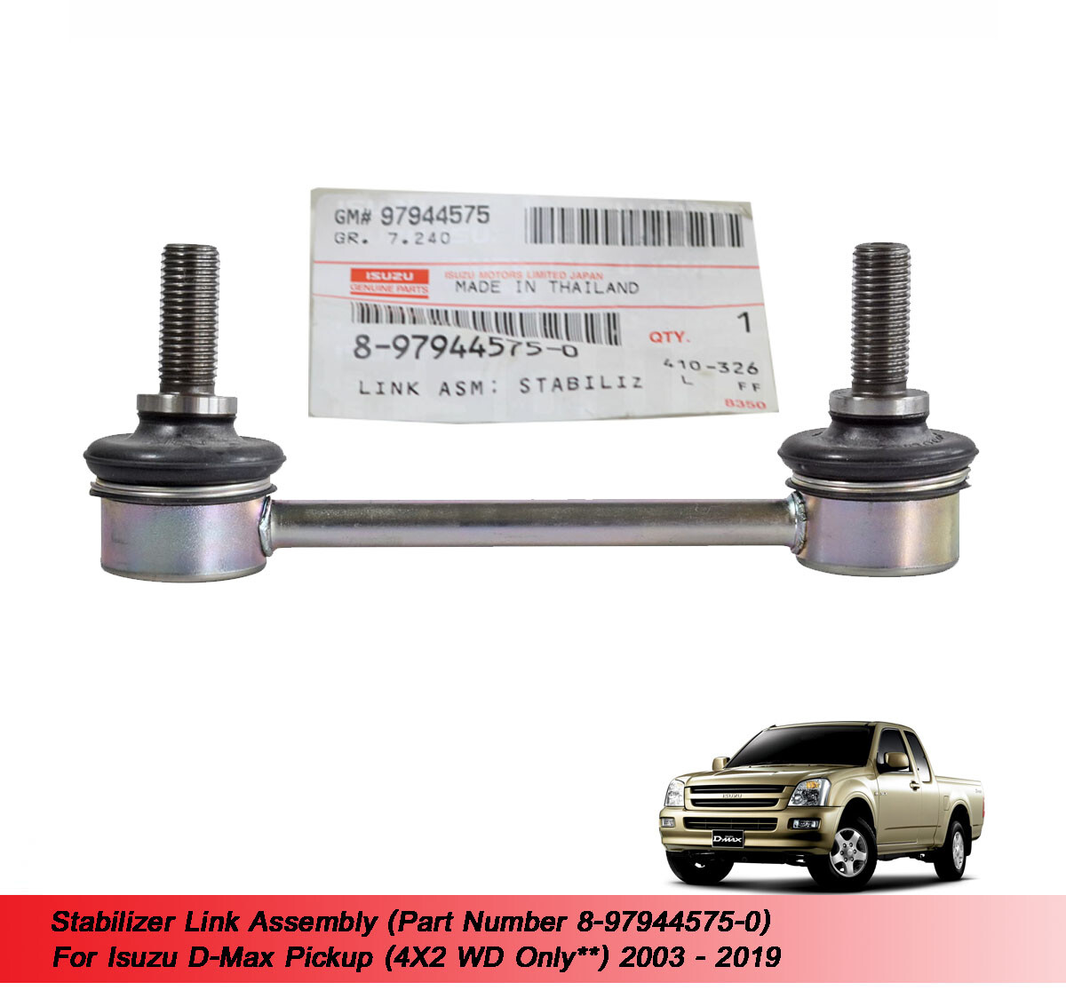 Giảm xóc trước Isuzu D-max 2016 (Phuộc nhún trước D-max) Mã phụ tùng 8979470994