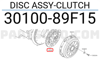 Lá côn Navara YD22 (Đĩa côn Navara) Mã phụ tùng 301008h30a-3010089f15