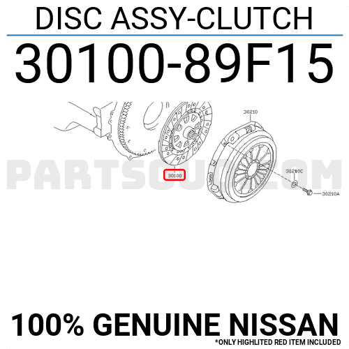 Lá côn Navara YD22 (Đĩa côn Navara) Mã phụ tùng 301008h30a-3010089f15