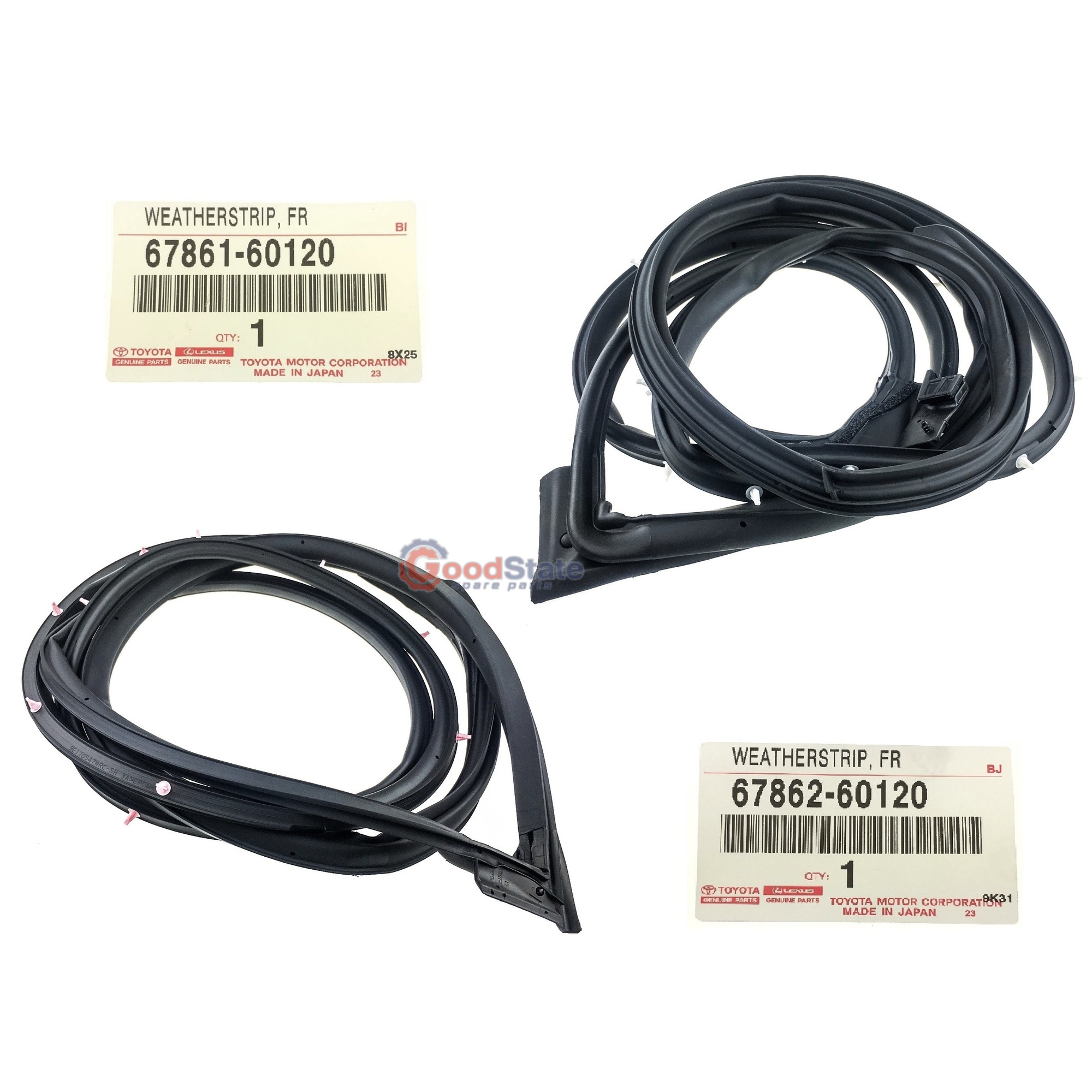 Gioăng cánh cửa trước Prado 2004-2008 (Ron cánh cửa trước Prado) Mã phụ tùng 6786160120-6786260120