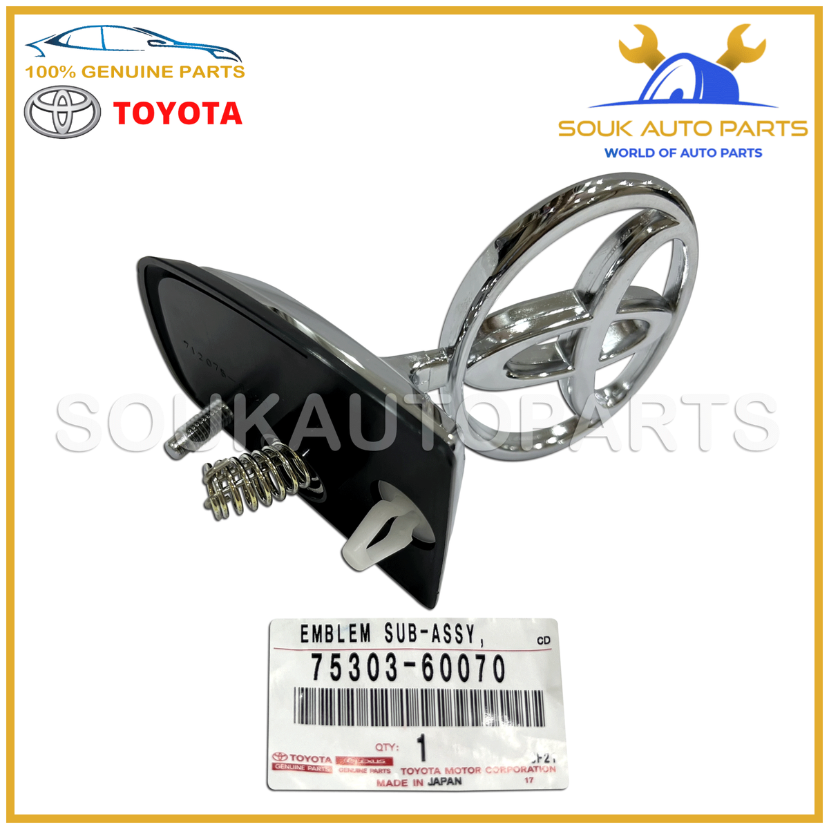 Vương miện nắp ca bô Crown 3.0 (Biểu tượng nắp ca pô trước) Mã phụ tùng 7530330060-7530330070