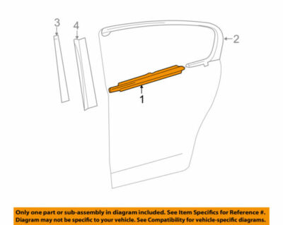 Nẹp chân kính cánh cửa ngoài Crown 3.0 JZS155 Mã phụ tùng 7572030440-7573030320-7571030440-7574030370