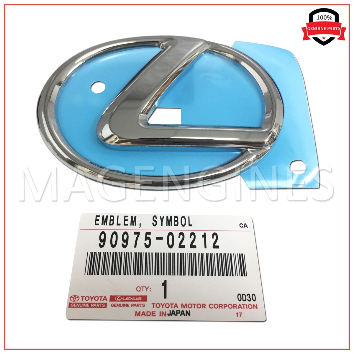 Biểu tượng nắp cốp sau Lexus LS460 Mã phụ tùng 9097502212
