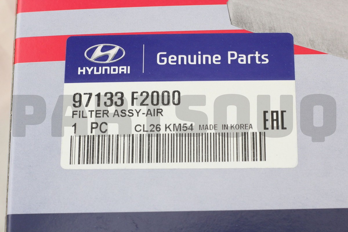 Lọc khí giàn lạnh Elantra (Lọc gió điều hòa Elantra) Mã phụ tùng 97133f2000