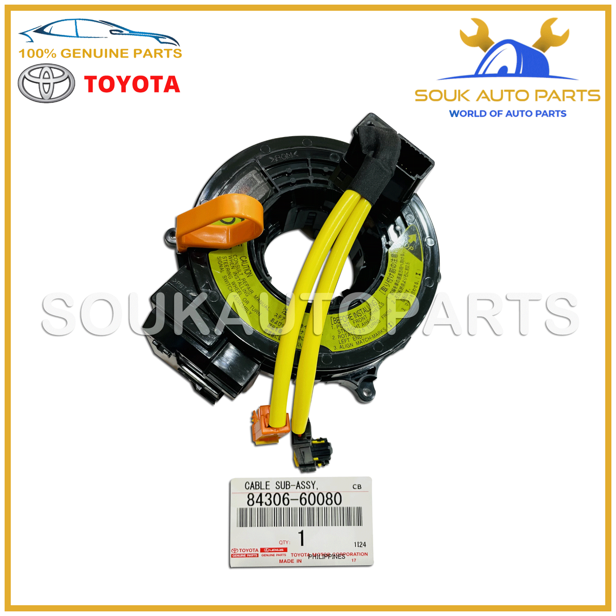 Cáp còi Toyota Prado 2004-2008 (Cuộn điện còi Toyota Prado 2004-2008) Mã phụ tùng 8430660080
