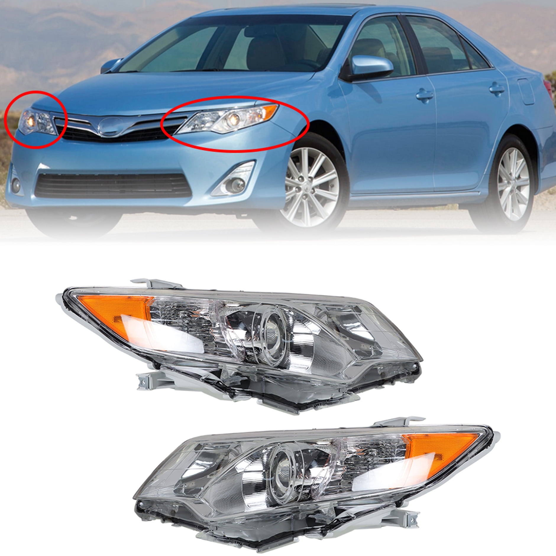 Đèn pha Camry 2012 USA SE (Đèn lái trước Camry) Mã phụ tùng 8111006800-8115006800