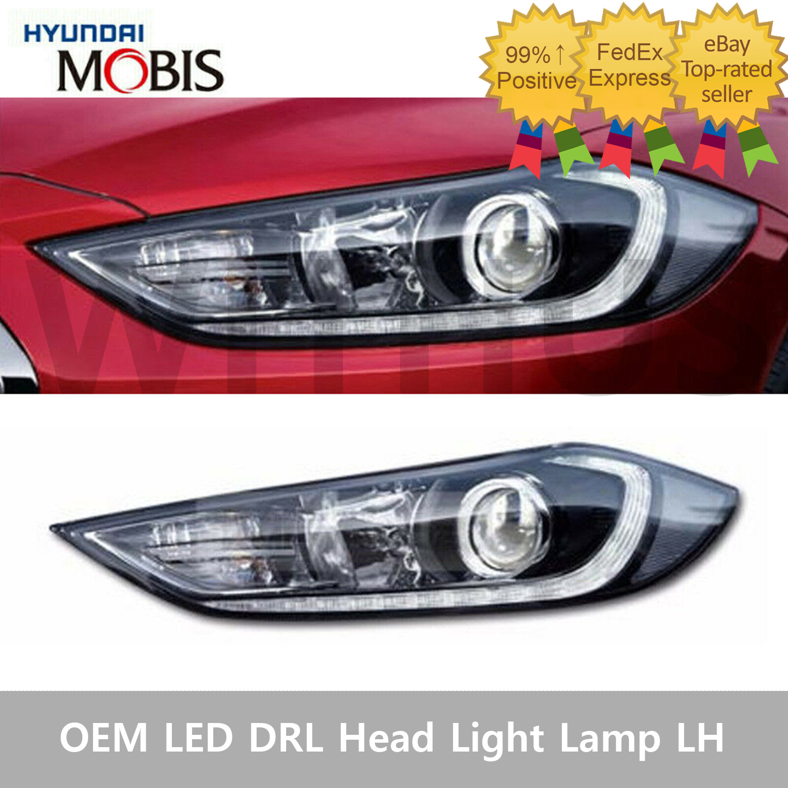 Đèn pha Elantra 2016-2018 (Đèn lái trước Elantra) Mã phụ tùng 92101F2110