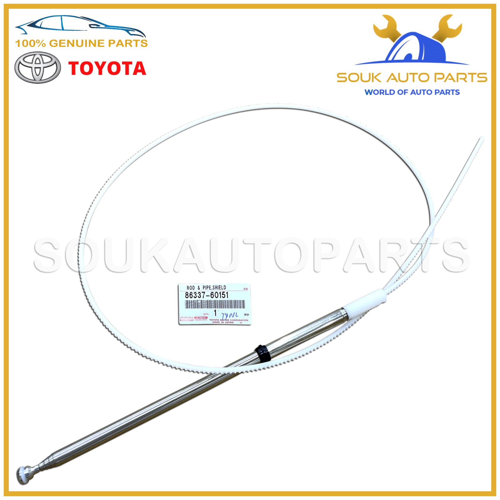 Ruột ăng ten Land Cruiser HZJ105-FZJ100-UZJ100 Mã phụ tùng 86337-60151-8633760151