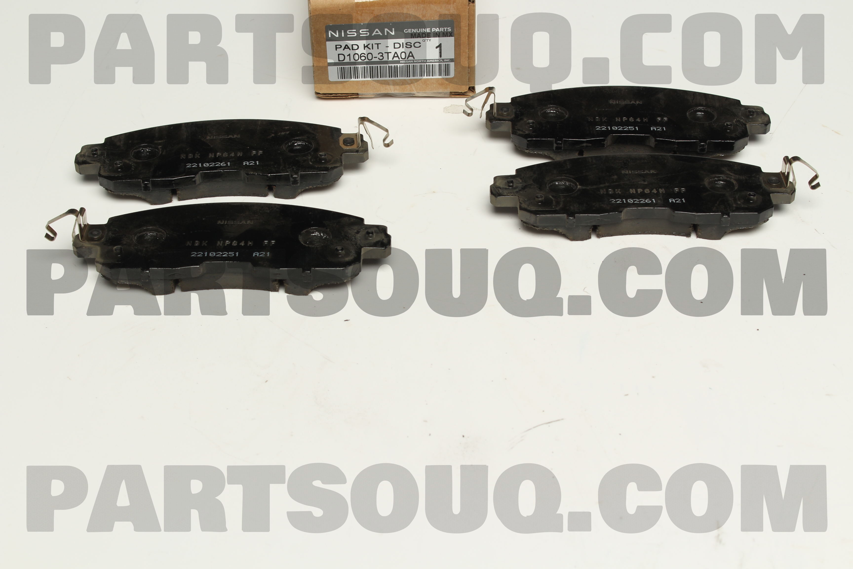 Bố thắng trước Nissan Attima (Má phanh trước Attima) Mã phụ tùng D10603TA0A