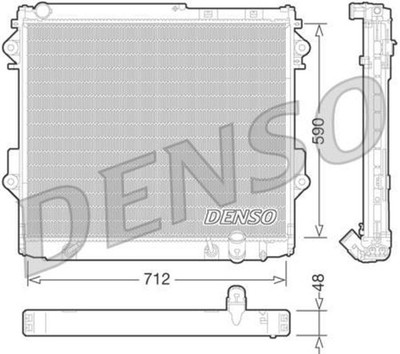 Két nước Land 2013 VDJ200-AT (Két làm mát Land Cruiser) Mã phụ tùng 1640051040