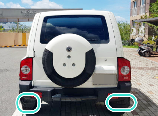 Chắn bùn bánh sau Korando Mã phụ tùng 7977006001