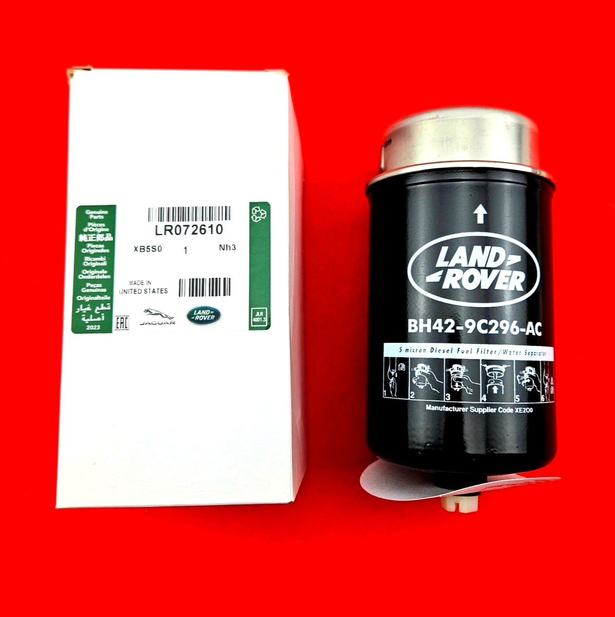 Lọc dầu Land Rover (Lọc nhớt Land Rover) Mã phụ tùng LR072610
