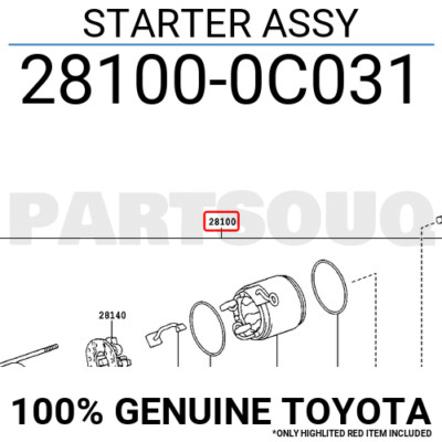 Máy đề Innova 1TR (Củ đề Innova) Mã phụ tùng 281000C031