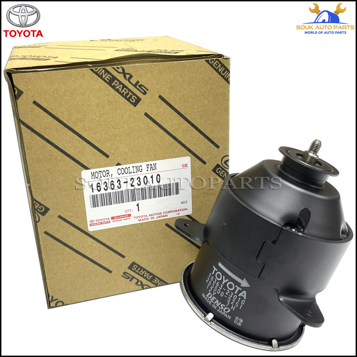 Mô tơ quạt két nước Camry 2.4-2.2 Mã phụ tùng 1636374370-1636323010