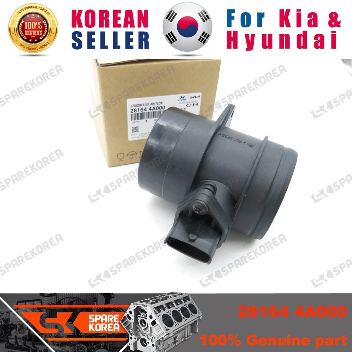 Cảm biến lưu lượng gió Starex 2004-2006 Mã phụ tùng 281644A000
