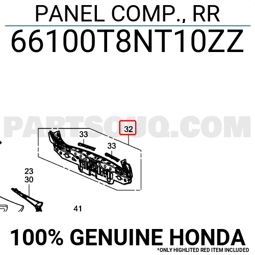 Mặt Dựng Dự Phòng Honda Cr-V Mã phụ tùng 66100TMJP00ZZ