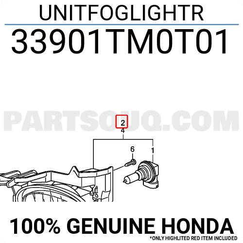 Đèn Gầm Phải Honda City OEM 33900TM0T11-OE