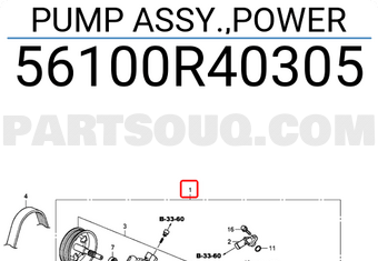 Bơm Trợ Lực 2.4L Honda Accord Mã phụ tùng 56100R40305